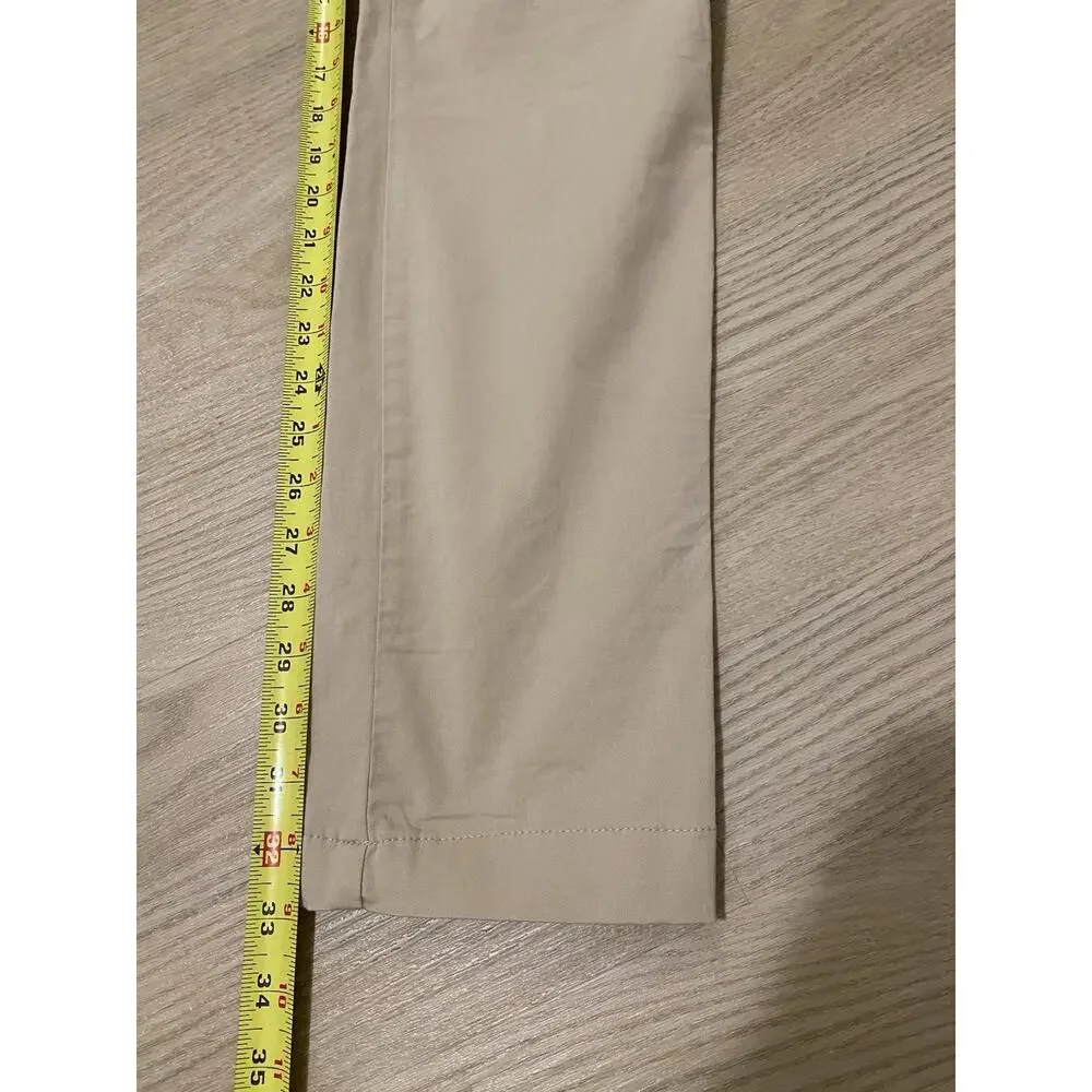 Sunspel Slim Fit Chino Pants 30x34 Light Stone Preppy Office Made in Portugal